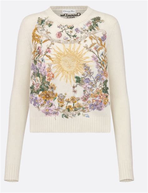 dior embroidery sweater.